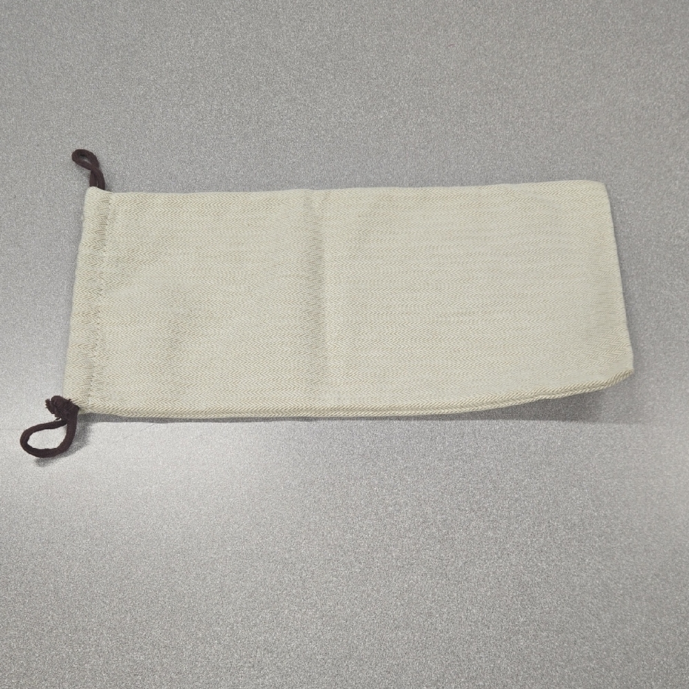 (4)Beige Drawstring Pouch With Logo - image 3